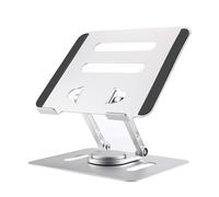 UPERFECT 7-22 Pollici Supporto Portatile Regolabile con Base Girevole 360° Rialzo Ergonomico per Scrivania Alluminio Resistente per Monitor Laptop Tablet