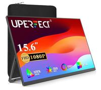 UPERFECT Monitor portatile, 15,6 pollici FHD 1080P IPS Laptop Monitor, ultra-sottile Viaggio Piccolo Monitor, USB C Secondo schermo, Plug & Play Gaming Monitor Mini HDMI Type-C per laptop/PC/Phone