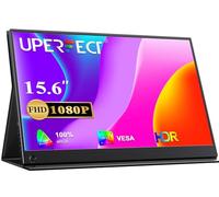 UPERFECT Monitor Portatile Display Mobile 15,6 Pollici 1920 x 1080 Schermo IPS Full HD con HDMI USB C per Laptop PC Smartphone Switch PS5 con Custodia Protettiva, Compatibile VESA