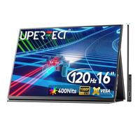 UPERFECT Monitor Portatile 16 Pollici 120Hz Portable Monitor Corpo in Lega di Alluminio, Full HD 1080P Schermo IPS HDMI USB C per PC Laptop Console di Gioco, Compatibile VESA