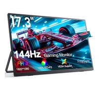 UPERFECT Monitor Portatile 17,3 Pollici, 144Hz, Display Mobile con Schermo IPS Full HD 1920 * 1080 Mini HDMI 2 USB C per PC Telefono Cellulare Laptop PS4/5 Switch Xbo, Compatibile con VESA