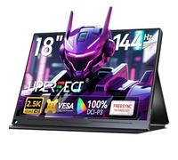 UPERFECT Monitor Portatile 18 Pollici 2.5K 144Hz, 16:10 100% DCI-P3 Schermo Gaming 2560x1600 con VESA & Custodia Protettiva, Mobile Display con HDMI/USB-C per Laptop/PC/Console