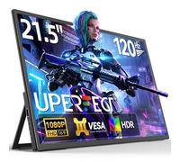 UPERFECT Monitor Portatile 21,5 Pollici 120Hz Portable Monitor FHD (1920 x 1080) 1300:1 Contrastom, Montabile su VESA, Tecnologia IPS, Antiriflesso, USB Type-C, Design Ergonomico, Ultrasottile