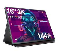 UPERFECT Monitor Portatile 2K 144Hz, Display Mobile 16 Pollici con Schermo IPS 2560 * 1600 16:10 1200:1 Alto Rapporto di Contrasto Mini HDMI USB C per PC Laptop Xbo Switch PS4/5, Compatibile VESA
