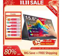 UPERFECT Monitor portatile touch da 15,6 pollici da gioco 1920*1080P 300cd/m2 Display per PC esteso per TV Laptop Secondo schermo XBox PS4/5