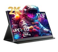 UPERFECT UPlays J7 144Hz Monitor da gioco portatile da 17,3 pollici FreeSync 2K IPS Display per computer HDMI/Tipo C per PC portatile MAC XBOX