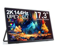 UPERFECT UPlays J9 144Hz Monitor da gioco portatile da 17,3 pollici FreeSync 2K IPS Display per computer HDMI/Tipo C per PC portatile MAC XBOX