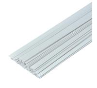 UpGBRF Aste A Barra ABS Asta Rettangolare in Plastica in ABS Solido Adatto per Modelli Sperimentali, 5mm X 1,5mm, Lunghezza 25cm,50pcs