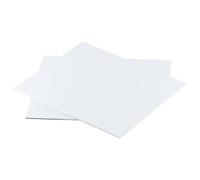 UpGBRF Fogli di Plastica ABS Lastra di Plastica ABS Bianco, Adatto per La Modellazione A Mano, 10cm X 10cm,Thickness:5mm
