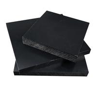 UpGBRF Fogli di Plastica ABS Lastra di Plastica ABS Nero Adatto alla Modellazione, 10cm X 10cm,Thickness:4mm