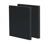 UpGBRF Fogli di Plastica ABS Lastra di Plastica ABS Nero Adatto alla Modellazione, 10cm X 10cm,Thickness:6mm