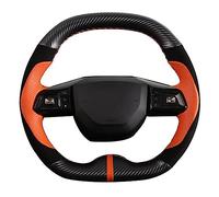 UPGENT Coprivolante per Auto MG4 2022 2023, Pelle Sintetica Arancione, Accessorio per Auto