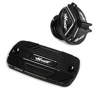 UPGENT per Honda Hornet 600 900 CB600F CB750 CB600 Accessori Coperchio Serbatoio Liquido Freno Anteriore Tappo Olio Motore (Colore : Hornet-Black)