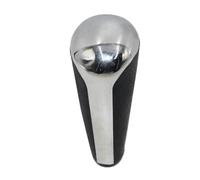 UPGENT Pomello del Cambio Automatico per P-EUGEOT 407 407SW SW 6D, Pelle PU, Cromo/Fibra di Carbonio, Facile da Installare