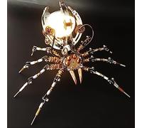 UpGLeuch Kit di puzzle in metallo 3D con lampada, modello meccanico 3D fai da te per adulti con set di attrezzi, set di modellini 3D, in metallo, per desktop