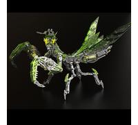 UpGLeuch Puzzle in metallo 3D colorato per adulti con luce, kit di modellismo 3D in metallo per adulti con strumenti, decorazione da tavolo giocattolo regalo, Modello A.