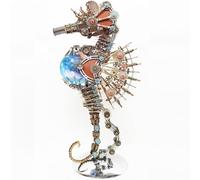 UpGLeuch Puzzle in metallo 3D con luce, modello meccanico 3D per adulti con set di attrezzi, in metallo 3D