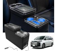 Upgrade Console Centrale Con Vano Portaoggetti Compatibile Con T5 T6 T6.1 2013-2019, Consolle Centrale Dell'auto Con USB e Accendisigari, Ricarica Senza Fili, Luce Ambientale a LED