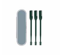 Upgrade Double Sided Nose Hair Knife, 360° Rotating Nose Trimmer Remover Tool Hair Razor Cutter for Women and Men, Portable Noses Hair Removal Razors Manual Clippers for Men Women (blackish green)