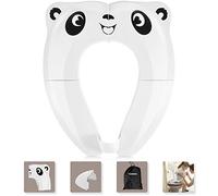 UPGRADE Gimars Riduttore Pieghevole da Water WC per Bambini Sedile Anti Spruzzi Portatile Riutilizzabile/8 Cuscinetti Antiscivolo da Viaggio Allenamento Vasino di Bambini/con Borsa da Trasporto