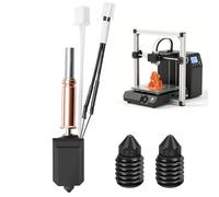 Upgrade Hotend Kit per Kobra 3, 0,2/0,6 mm, ugello in acciaio temprato, stampante 3D, estrusore V5, testina di stampa 24 V, 60 W, riscaldamento in ceramica per stampante ANYCUBIC Kobra 3/3 Combo 3D