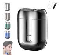 Upgrade Model Mini Dual-Head Electric Shaver, 2025 New Upgrade Pocket Shaver USB Mini Shavers, Waterproof Pocket Electric Shavers, for Home, Car, Travel (Green)