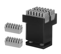 Upgrade P1/X1 Series Dual Brush Heads Nozzle Wiper+2PCS Kit spazzole in Silicone Extra Compatible with Bambu Lab P1S/P1P/X1C/X1E Stampanti 3D, Facile da Installare filamento Cleaning Silicone Brush