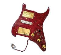 Upgrade Prewired HSH Pickguard Pickups Gold Alnico 5 Pickups 4 Single Cut Set Battipenna precablati Set