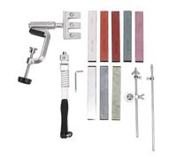 Upgrade Quick Clamp, Kitchen Professional Sharping Kit con 8 Whetstones per lo chef Cutter Steak Sharming, base non slip