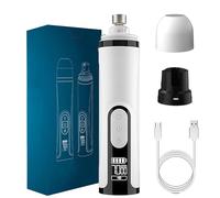 Upgrade Silent Nail Trimmer, Nail Grinder for Dogs - Precise, Gentle, Smooth Trim with LED Light, 3 Speeds with Replacement Heads for Small Large Dogs Cats (a set)