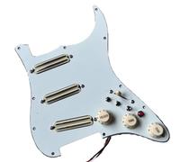 Upgrade SSS Preview - Pickguard Pickup Set multifunzione 3 Single Switch Small Double Track Humbucker, tono a 16 vie, adatto per chitarra Start (bianco)