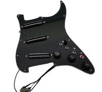Upgrade SSS Preview Set Pickguard Pickup Caricato Multifunzione 3 Single Switch Small Double Track Humbucker Pickup, 16-Way Tone Adatto per Start Guitar (nero)