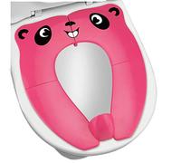 [Upgrade Version] Baby Riduttore WC - RIGHTWELL Viaggio Sedile Pieghevole WC Sedile Vasetto Portatile Per Bambini Bambino (Rosa)