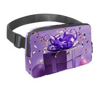 Upgrade Your Adventure Gear, marsupio da viaggio per uomini e donne, borsa a tracolla per corsa, perfetto per passeggiate, escursioni e ciclismo, motivo regalo viola, Multicolore#03,