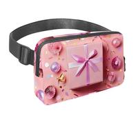 Upgrade Your Adventure Gear, marsupio da viaggio per uomini e donne, borsa a tracolla per corsa, perfetto per passeggiate, escursioni e ciclismo, motivo regalo viola, Multicolore#07,