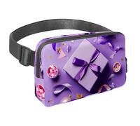 Upgrade Your Adventure Gear, marsupio da viaggio per uomini e donne, borsa a tracolla per corsa, perfetto per passeggiate, escursioni e ciclismo, motivo regalo viola, Multicolore#06,