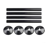Upgrade Your Living Space Sl nd Modern Design 8pcs Pipes Radiator Pipe Covers Chrome, Black, White(Black)