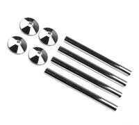 Upgrade Your Living Space Sl nd Modern Design 8pcs Pipes Radiator Pipe Covers Chrome, Black, White (Chrome)