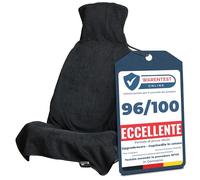 Upgrade4cars Coprisedile Universale Auto Anteriore Cotone | Protezione Sedile Guidatore Singolo Antisudore Lavabile | Coprisedili Traspirante per Estivo