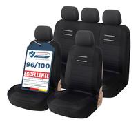 Upgrade4cars Coprisedili Auto Universale Nero | Set Copri-sedile Universali per Anteriori e Posteriori | Accessori Auto Interno