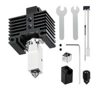 Upgraded 0,6 mm Hotend Kit per stampante 3D Bambu Lab P1S/P1P, con blocco riscaldante in rame placcato Titanium Heat Break, 0,6 mm Hardened Steel Nozzle Heating Block Kit, Hotend con base in silicone
