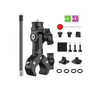 Upgraded Bike Motorcycle Handlebar Mount Bundle Kit for Insta360 Third-Person Bicycle Handlebar Selfie Stick Clamp Mount with 360Rotation C