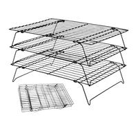 Upgraded Cooling Rack - Racks Cooling For Cooking And Baking | Stackable Drying Tray - Foldable High-Temperature Resistant Baking Cooling Rack For Grilling Roasting Baking