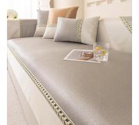 Upgraded Couch Covers - Copridivano in seta di ghiaccio rinfrescante estivo Copridivano antiscivolo Copridivano 1 2 3 Copridivano traspirante lavabile a 4 posti Copridivano rinfrescante Fodera for cus