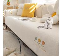 Upgraded Couch Covers - Copridivano Morbido Sherpa Copridivano Antiscivolo In Pile Sherpa Fuzzy Spesso Autunno Inverno Fodera for Divano Componibile Lavabile for Soggiorno Copridivano for Cani Gatti(B