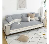 Upgraded Couch Covers - Copridivano Patchwork in 1 Pezzo con Pizzo Copridivano in Morbido Cotone Antiscivolo Copridivano Copridivano Componibile Lavabile e Protettivo for Mobili for Cani Animali Domes