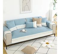 Upgraded Couch Covers - Copridivano Patchwork in 1 Pezzo con Pizzo Copridivano in Morbido Cotone Antiscivolo Copridivano Copridivano Componibile Lavabile e Protettivo for Mobili for Cani Animali Domes