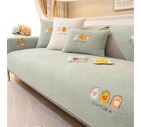 Upgraded Couch Covers - Copridivano Sherpa Copridivano in peluche ispessito Zampa di gatto dei cartoni animati Copridivano componibile in morbido peluche caldo Copridivano antiscivolo Copridivano a fo