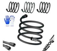 Upgraded Explosion-proof Braided Shower Hose - Anti-leak,Extra Long Flexible Handheld Shower Hose Replacement with Magnetic Connector,forshowers Head Attachment (Gray,1.5M)