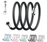 Upgraded Explosion-proof Braided Shower Hose - Anti-leak for Shower Head Attachment, Durable and Flexible for Bathtub Faucet, RV Bidet Dog Washing (2.0m,Gray)